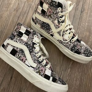 Free People Pink Patchwork Vans